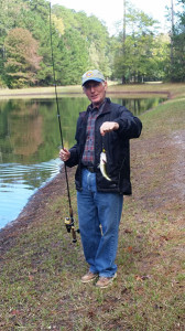 Grandpa Jim's first catch