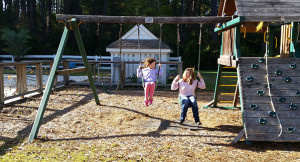 Swing time with Auntie Sara